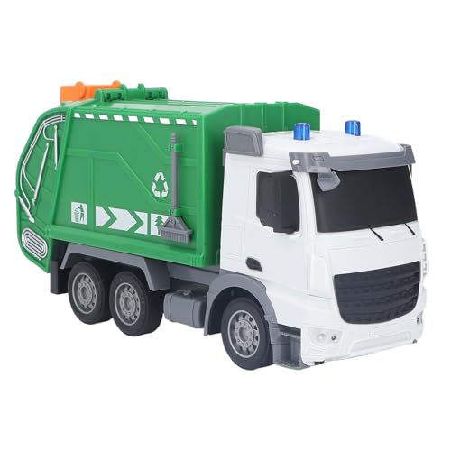 TOPINCN Camión de Basura con Control Remoto, Juguete para Niños, Camión de Reciclaje Electrónico con Radio Control de 2,4 GHz para Niños y Niñas, Juegos en Interiores y Exteriores