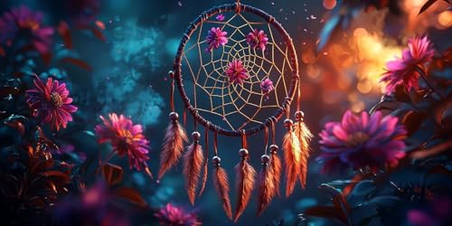 Broderie Diamant Complète Fleurs pour décorer votre salon avec un kit DIY géant