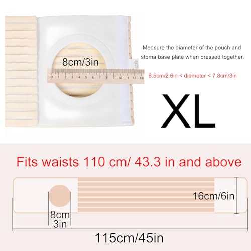 Faja de soporte para ostomía ajustable y transpirable XL miniatura 2