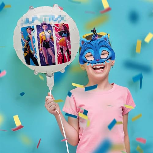 JINLAIYUN 12 Stück Masken Geburtstag Deko Maske Cartoon Mask Papier Masken Geburtstagsdeko Charakter Cosplay Partyzubehör (KPP)