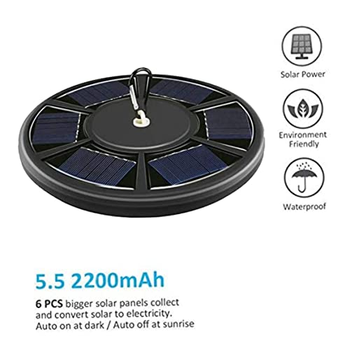 Luz solar para poste de bandera sensor anochecer lámpara impermeable jardín 2