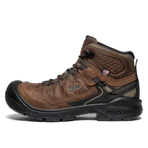KEEN Utility Men's Targhee 4 Mid Height Composite Toe American Built Waterproof Durable Construction Work Boots3
