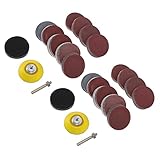 LIFKOME 2sets Sanding Discs Pads for Drill Grits Sandpaper Grinder Sanding Kit Industry Pad
