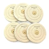 Foredom Fine Weave Muslin Buff Wheel 4' Dia. / 40 ply - A-CBF4 6-Pack