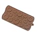 Bestjybt Silicone Button Chocolate Mold Candy Mold Jelly Ice Cube Tray Muffin Sugar Craft Fondant Mold Mould Cake Decorating Tools