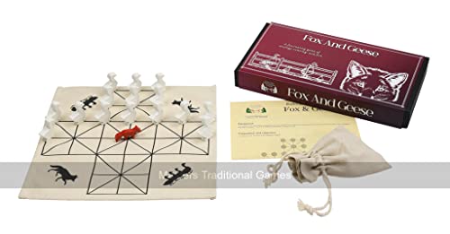 Masters Traditional Games Medieval Fox and Geese (Cloth Board Game in Box) Cover