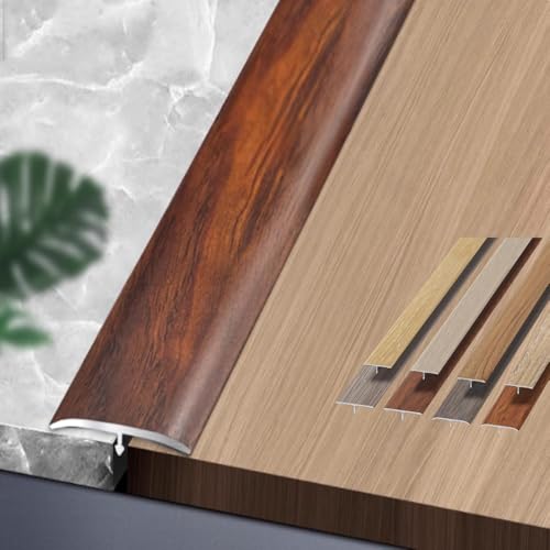 MACAGGTNTU Bande De Transition en T Aluminium Barre De Seuil 90 120 150cm Profilé De Transition De Sol Bandes De Garniture De Seuil ﻿(Red,36/90cm)