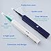 BWWNBY 2pcs Fiber Optic Cleaner Pen, Fiber Optic Connector Cleaning Pen, Fiber Cleaning Pen Over 800 Cleans Times for 1.25mm LC 2.5mm SC/FC/STE2000