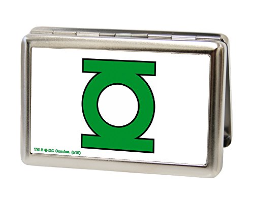 Buckle-Down Metal Wallet Lantern Logo Close-up Fcg White/Green