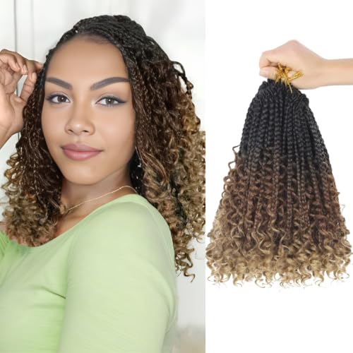Julen Boho Braids Crochet Hair Pre Looped 10 Inch 1B-30-27