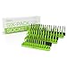 Olsa Tools | SAE (Green) & Metric (Black) Socket Storage Trays - 6 Piece Set | 1/4-Inch, 3/8-Inch, 1/2-Inch Drive | Premium Quality Tool Organizer