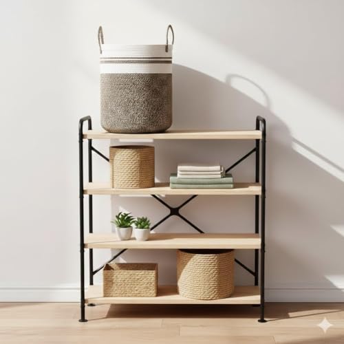 Image of lid Laundry Basket for Clothes, Toy Storage Basket, Storage Basket for Living room, Multi-Purpose, Extra Large Laundry Basket, Dirty Cloth Baskets, 15x20 in inch (LXH) (BG8)