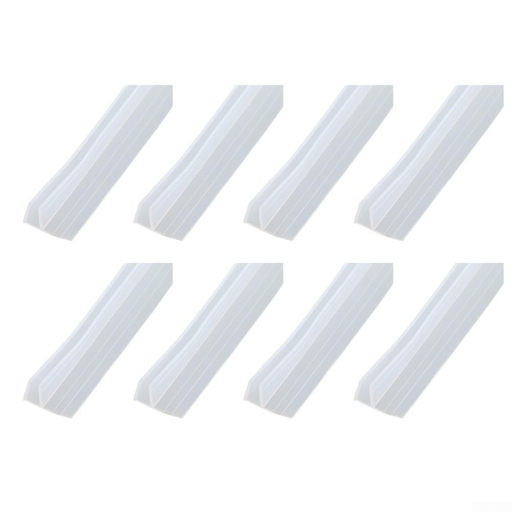 Junta Mampara para ducha Goma 2m F Forma 6mm Junta Mampara para(8pcs)