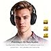 TOZO HT3 Hybrid Noise Cancelling Headphones, 90H Battery Life Wireless Over Ear Bluetooth 6.0 Foldable Headset, AI Voice Assistant with 5 Mics, Connect 2 Devices and Hi-Res Sound, 32 EQ Audio Presets