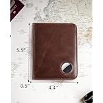 Passport Holder for Travel with AirTag Holder-Genuine Leather RFID Blocking Travel accessories with 6 Cards Slot&1ID Window,Magnetic Closure,Gift Box(Air Tag Not Included) - Image 4