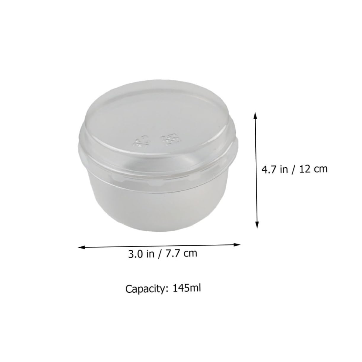 Cabilock 10pcs Transparent Dessert Cups Single Use Pudding Bowls for Home Bakery Parties Compact Tiramisu Cups Creative Design for and Serving