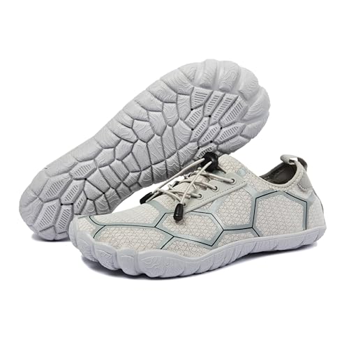 Image of Men's Hike Barefoot Quick-Dry Sports Shoes Wide Toe Aqua for Swim Diving Surfing Kayaking Pool Beach Walking