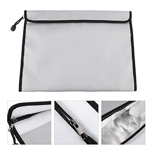 Brandwerende zak-38 * 28 CM Brandwerende Waterdichte Document Bag File Envolope Veilige Opslag met Ritssluiting - Image 8