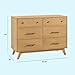 Davinci Otto 6-Drawer Baby Dresser for Bedroom - GREENGUARD Gold Certified - Multi-Purpose Storage Double Chest of Drawers for Boys and Girls - Dresser for Kids Bedroom, Living Room, Nursery - Honey