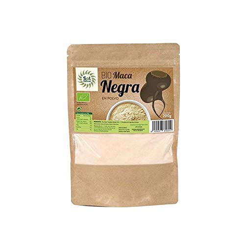 Solnatural Maca Negra En Polvo Bio 200 G, No Aplicable