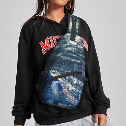 Morrales sling para mujer y hombre, bolso cruzado casual miniatura 5