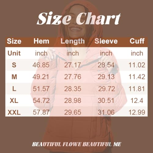 2025 New Women's Oversized Hooded Puffer Jacket Quilted Lightweight Winter Warm Pullover Padded Hoodies Coat2