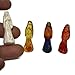 CHAVARIOS Santa Muerte mini Statues Pocket Size 4 Pieces Color Set