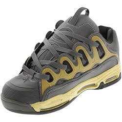 Ventilador Osiris Osiris Zapato de skate D3 2001 para hombre, Carbón/Dorado/Negro 1, 42 EU