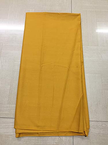 Image of BKRKJ Women's Lizibizi Cotton Unstitched Dress Material Plain Fabric by Meter for Sewing Suit,Salwar,Blouse,Shirt,Kurta,Pyjama,Pathani,Kameez,Chudidar,Patiyala (Mustard 31, 5 Meter)