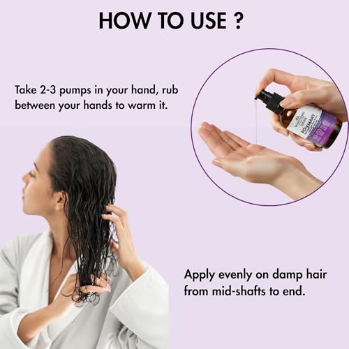 Image of SACRED HERBS Rosemary Anti Hair Fall Leave-In Serum | Rosemary & Tulsi | Up to 95% Stronger Hair | 95% Less Hair Fall | 95% Smoother | 95% Shinier Hair | For Men & Women | 50ml