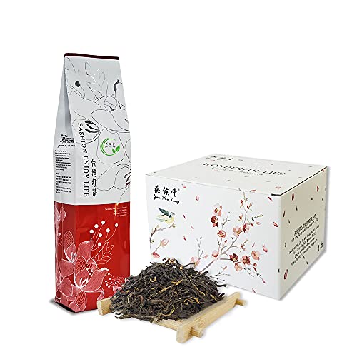 Yan Hou Tang Taiwan Schwarzer Tee Lose blattblätter Sun Moon Lake Red Jade koffeiniert 75g Natur High Mountain Einzigartiger Honiggeschmack Sachet fermentiert Cover