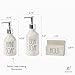 Rae Dunn Kitchen-Sink Soap Dispenser Set, Hand Soap and Dish Soap Dispenser for Kitchen with Sponge Holder and Tray