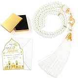 HOWAF Carte Eid Mubarak, cartes de v?ux Eid avec chapelet, coffret cadeau pour Eid Mubarak...