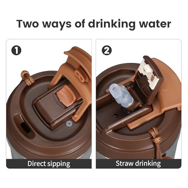 14oz Titanium Insulated Coffee Cup with Lid, Travel tumbler Keeps Drinks Hot and Cold During Travel, Commuting, or Daily Use (Silvery)