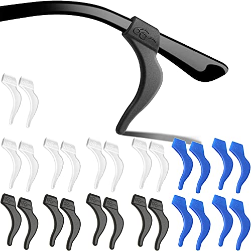 Image of MOLDERP Glasses Ear Grips, 20 Pairs Kids And Adults Glasses Anti-Slip, Silicone Elastic Eyeglasses Temple Tips Sleeve Retainer, Prevent Eyewear Sunglasses Spectacles Glasses Slipping (Mix-Blue, L)