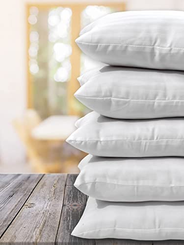 Wakewell Sofa Cushions, Microfibre, 16x16 Inches, White, Pack of 3 - Image 3