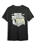 Koe Wetzel Official Concert Shirt - Oklahoma Sun Crew Neck Tee (Black, Small)