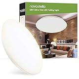 【Energiesparen & Schnelle Motage】Ersetzen Sie 120W Glühlampen durch eine 18W LED Deckenleuchte und sparen Sie über 85% Ihrer Stromrechnung. Es gibt nur 3 Schritte um die Lampe zu installieren. Schaffen Sie Ihre Motage in 2 Minuten und genießen die angenehme Leuchte.