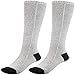 Winter Warm Socks 5V-4500mAh Battery 8.8-10.4 inches 40-60℃ Regulation Ventilation Good Washable Safe Without Electric Shock (Color : Gray)