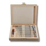 MV – Set mit 9 Präzisionsschraubendrehern für Uhrmacher, Größen von Ø 0,60 mm bis Ø 3,00 mm, unverzichtbar für Uhrmacherei, Feinmechanik, Optisch