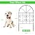 Skcoipsra Decorative Garden Fence 10 Pack, 22in(H) x 10ft(L) Animal Barrier Fence, Rustproof Metal Fencing for Yard, Dog Rabbits Wire Section Garden Edging Border for Yard Patio Garden, Arched