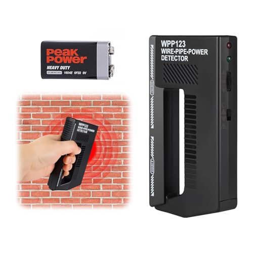 YELKOEYN Wire Pipe Detector - Wpp123 Metal Wire Detector with Alarm, Wall Scanner for Wires and Pipes, Electric Cable Detector High Sensitivity, Cable Stud Pipe Detector for Walls Floors Ceilings