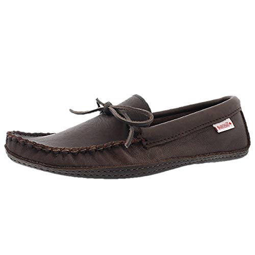 mens unlined moccasin slippers