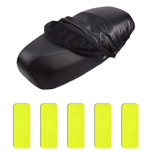 BNOYONERAS Funda Asiento Moto Impermeable, Funda para Asiento Moto Universal, Funda Asiento Moto Antiarañazos, Protector de Funda de Cojín de Polvo para Asiento Scooter Motocicleta(Negro)