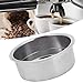 Double Layer Stainless Steel UltraFine Coffee Filter Basket, Double Cup Coffee 51mm Pressurized Porous Filter Strainer, Coffee Machine Replacement Accessories Silver