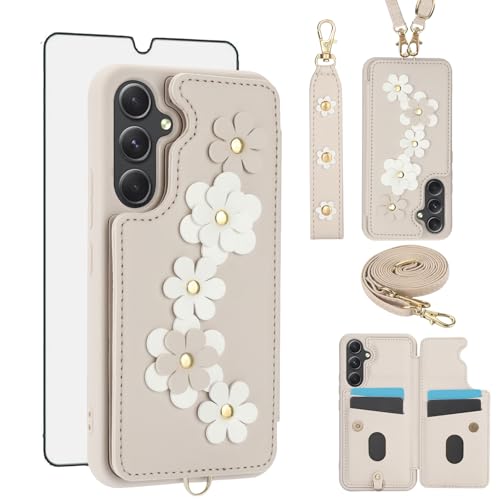 Coque Samsung Galaxy A54 5G Asuwish avec protège-écran verre trempé et cordon