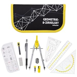 DynaTech Zirkel Set Geometrieset 13-Teilig