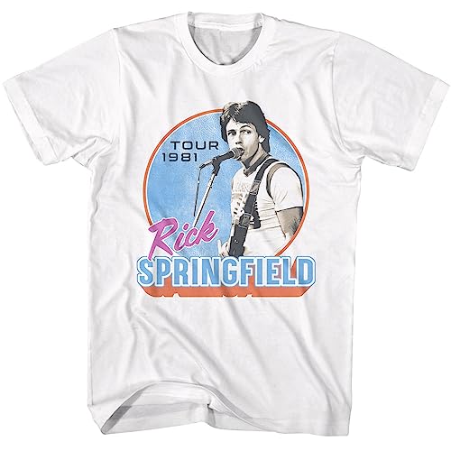 Amazon.com: Rick Springfield 1981 Tour Adult Short Sleeve T Shirt