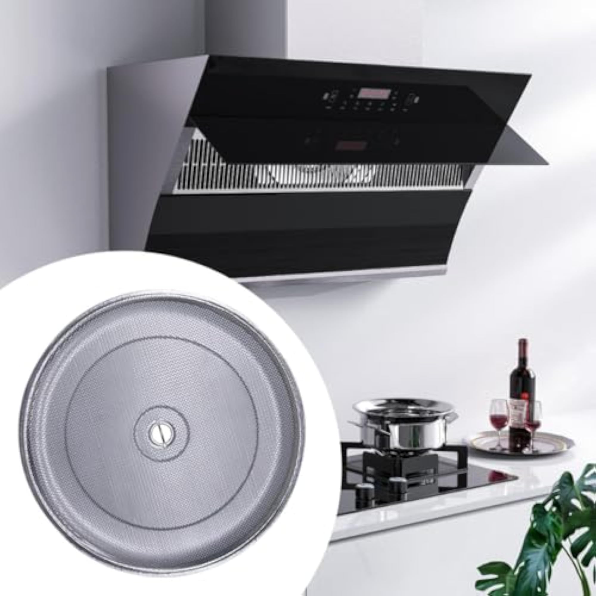 Round Range Hood Filter Kitchen Gadget Multifunction 29.5cm