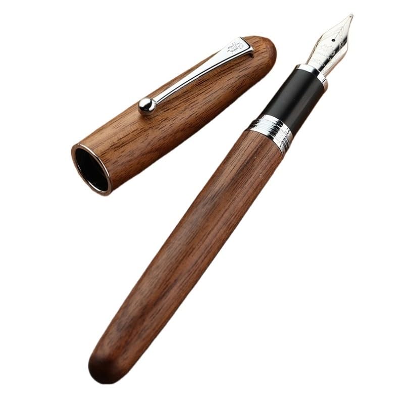 Stylo plume en bois noble et plume iridium pour une calligraphie d'exception